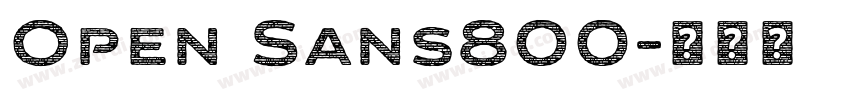 Open Sans800字体转换
